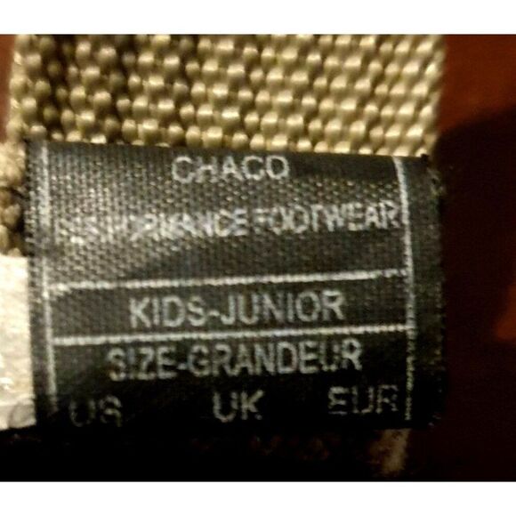 Chaco Girls ZX/2 Sandals Sz 1 Classic Junior Strappy Green Orange Outdoor Vacay - Picture 8 of 9